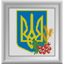 30084 Герб України. Dream Art. Набір алмазної мозаїки (квадратні, повна)