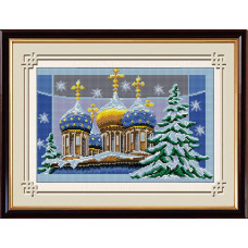 30196 Різдвяні купола. Dream Art. Набір алмазної мозаїки (квадратні, повна)
