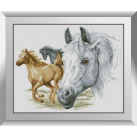 31223 Скакуни. Dream Art. Набір алмазної мозаїки (квадратні, повна)