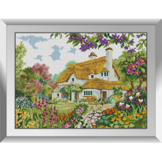31789 Будинок у саду. Dream Art. Набір алмазної мозаїки (квадратні, повна)