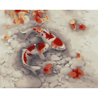 TC3799 Пара коропів. Пан Мольберт. Набір для малювання картини за номерами