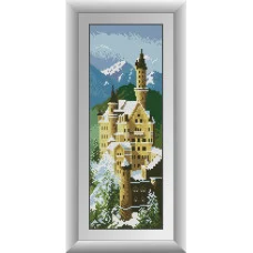 30128 Замок Нойшванштайн. Dream Art. Набір алмазної мозаїки (квадратні, повна)