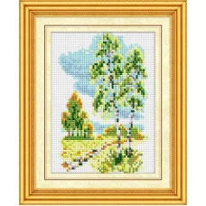 30185 Літній пейзаж. Dream Art. Набір алмазної мозаїки (квадратні, повна)
