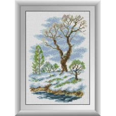 30188 Весняний пейзаж. Dream Art. Набір алмазної мозаїки (квадратні, повна)