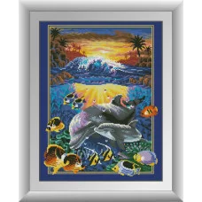 30205 Підводний світ. Dream Art. Набір алмазної мозаїки (квадратні, повна)