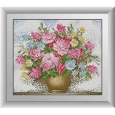 30252 Ніжний букет. Dream Art. Набір алмазної мозаїки (квадратні, повна)