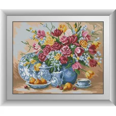 30296 Букет з трояндами. Dream Art. Набір алмазної мозаїки (квадратні, повна)