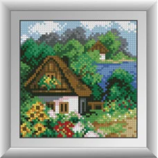 30488 Весняний будиночок. Dream Art. Набір алмазної мозаїки (квадратні, повна)