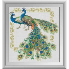 30506 Пара павичів. Dream Art. Набір алмазної мозаїки (квадратні, повна)