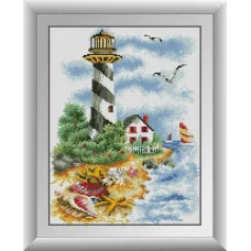 30535 Шлях до маяка. Dream Art. Набір алмазної мозаїки (квадратні, повна)