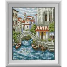 30651 Вулиця у Венеції. Dream Art. Набір алмазної мозаїки (квадратні, повна)