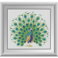 30957 Павич. Dream Art. Набір алмазної мозаїки (квадратні, повна)