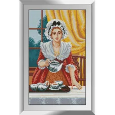 31104 Ранковий чай. Dream Art. Набір алмазної мозаїки (квадратні, повна)