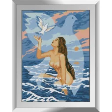 31309 Купальниця. Dream Art. Набір алмазної мозаїки (квадратні, повна)