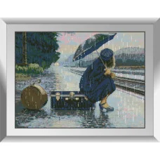 31814 На пероні. Dream Art. Набір алмазної мозаїки (квадратні, повна)