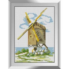31824 Старий млин 2. Dream Art. Набір алмазної мозаїки (квадратні, повна)